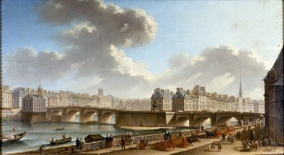 Le Pont-Neuf et la Cité, vus du quai de Conti de Nicolas Jean Baptiste Raguenet