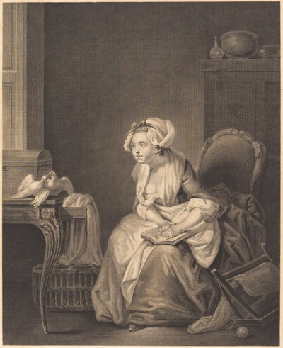 La primera lección de amor de Nicolas Joseph Voyez after Jean Baptiste Greuze