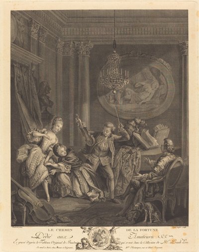 El camino de la fortuna de Nicolas Joseph Voyez after Pierre Antoine Baudouin