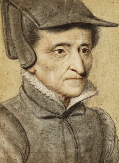 Cabeza de retrato de una anciana de Nicolas Lagneau or Lanneau