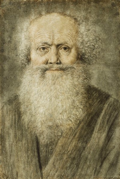 Retrato de un hombre con barba, busto de Nicolas Lagneau or Lanneau