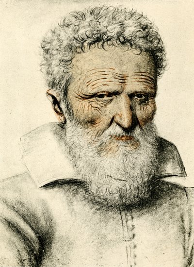 Retrato de un anciano de Nicolas Lagneau or Lanneau