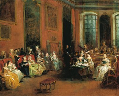 Concierto en el Hôtel de Pierre Crozat en París, c.1719-20 de Nicolas Lancret