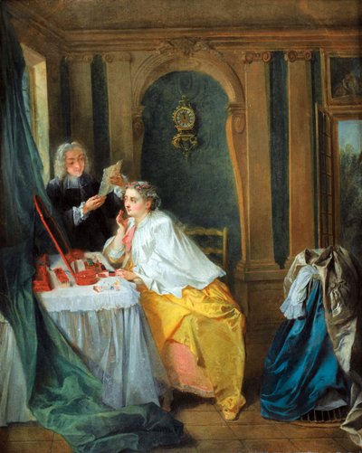 Madame Geoffrin (Marie Thérèse Rodet Geoffrin) de Nicolas Lancret