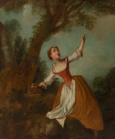 Jaula Abierta - Niña en Paisaje de Nicolas Lancret