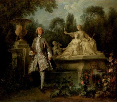 Retrato del actor Grandval, c.1742 (óleo sobre lienzo) de Nicolas Lancret