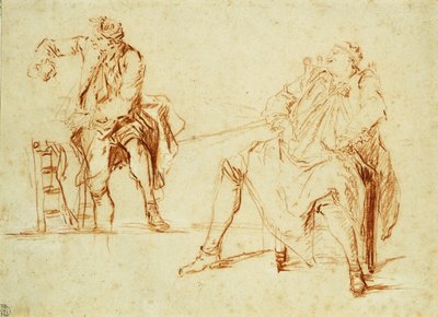 Estudios de dos hombres de Nicolas Lancret