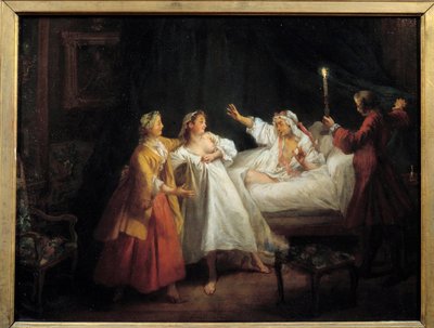 Cuentos de Jean de La Fontaine: El gascón castigado de Nicolas Lancret