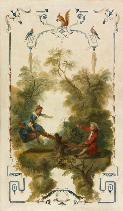 El balancín, c. 1723-1727 de Nicolas Lancret