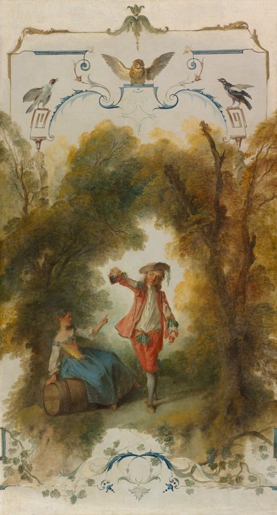 La viña, c. 1723-27 (óleo sobre lienzo) de Nicolas Lancret