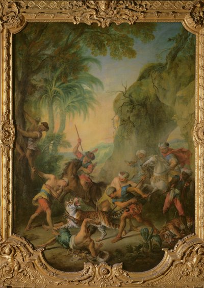 Caza del tigre, 1736 de Nicolas Lancret