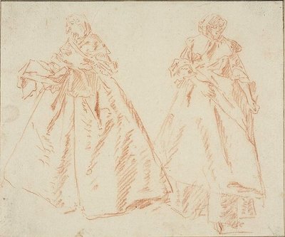 Dos mujeres de pie de Nicolas Lancret