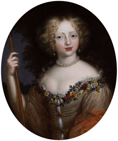 Retrato de Helena Tekla Lubomirska née Ossolińska como Flora. de Nicolas Mignard