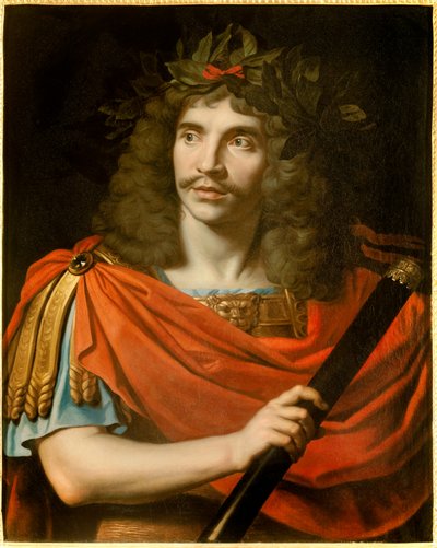 Retrato del comediante y dramaturgo francés Jean-Baptiste Poquelin, conocido como Molière de Nicolas Mignard