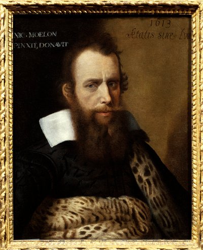 Retrato de Eustache de La Salle. Pintura de Nicolas Moillon (o Moelon, hacia 1550-1619) de Nicolas Moillon
