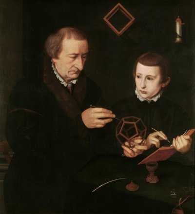 Johannes Neudörfer con su hijo de Nicolas Neufchatel