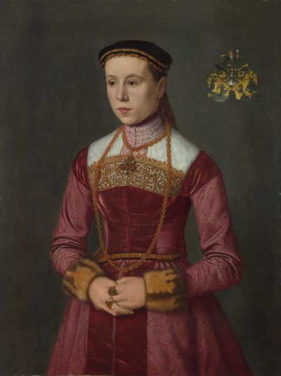 Retrato de una joven dama, ca 1561 de Nicolas Neufchatel