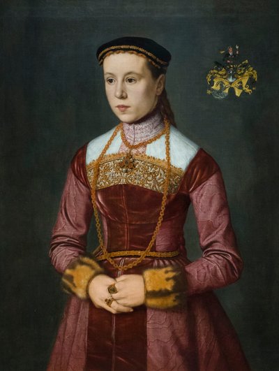 Susanna Stefan, esposa de Wolfgang Furter, principios de la década de 1560 (óleo sobre lienzo) de Nicolas Neufchatel