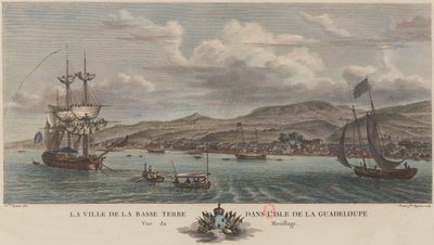 Fondeadero de Basse-Terre en Guadalupe en 1776 de Nicolas Ozanne