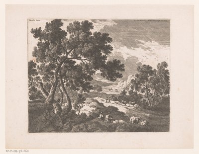 paisaje con pastores de Nicolas Perelle