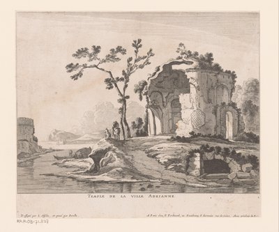 Ruina de Villa Adriana City Temple Adrianne (título sobre el objeto) de Nicolas Perelle