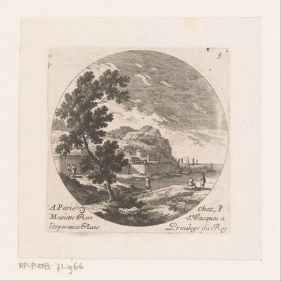 Ciudad fortificada junto al mar de Nicolas Perelle