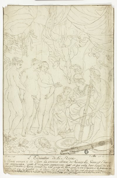 Educación de María de Médicis de Nicolas Pierre Loir