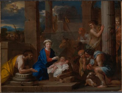 La adoración de los pastores de Nicolas Pierre Loir