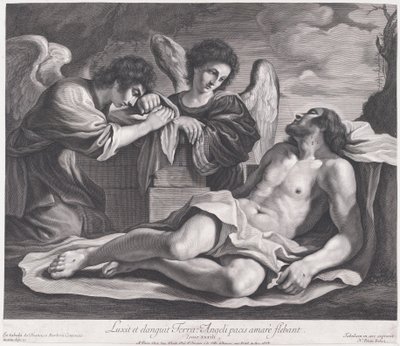 Ángeles llorando sobre el Cristo muerto, ca. 1690-1720 de Nicolas Pitau
