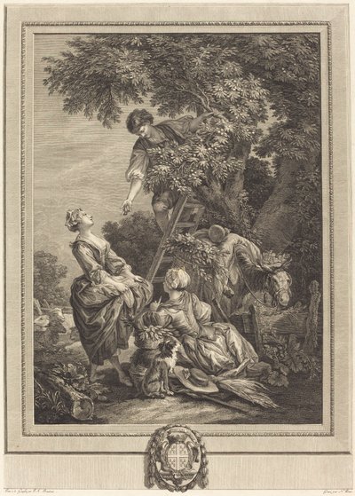 Las cerezas de Nicolas Ponce after Pierre Antoine Baudouin