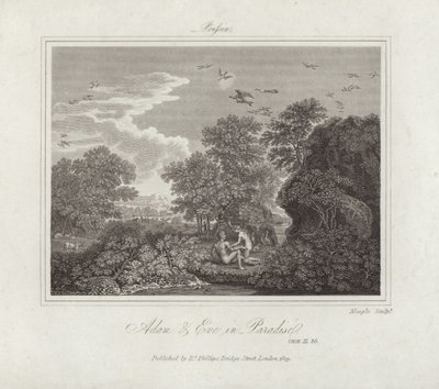 Adán y Eva de Nicolas Poussin