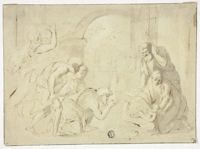 Adoración de los pastores de Nicolas Poussin