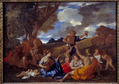 Bacanal con el guitarrista o la gran Bacanal de Nicolas Poussin