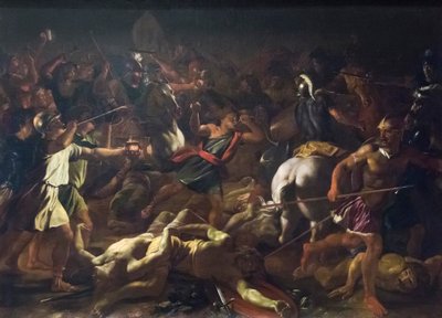 Batalla de Gedeón contra los madianitas de Nicolas Poussin