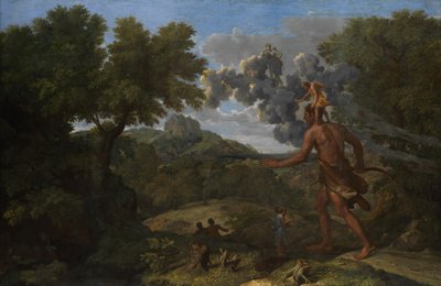 Orion ciego buscando el sol naciente, 1658 de Nicolas Poussin