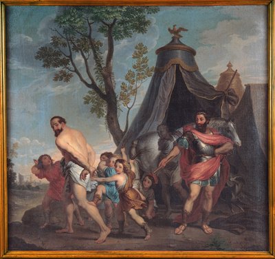Camilo y el maestro de escuela de Falerii de Nicolas Poussin