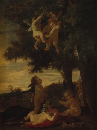 Cupidos y Genios, 1630-1633 de Nicolas Poussin