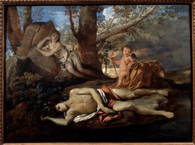 Eco y Narciso, ilustración para la leyenda que inspiró a Ovidio en 