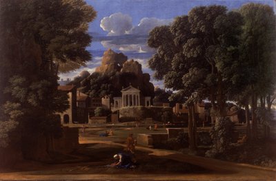 Paisaje con las cenizas de Foción de Nicolas Poussin