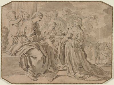 Matrimonio místico de Santa Catalina de Nicolas Poussin