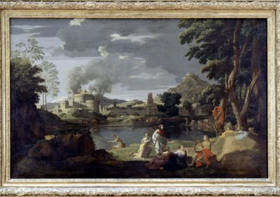 Orfeo y Eurídice de Poussin, Museo del Louvre de Nicolas Poussin