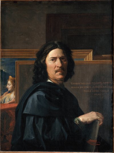 Autorretrato a los 56 años de Nicolas Poussin