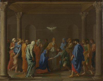 Siete Sacramentos: Matrimonio, ca 1637-1640 de Nicolas Poussin