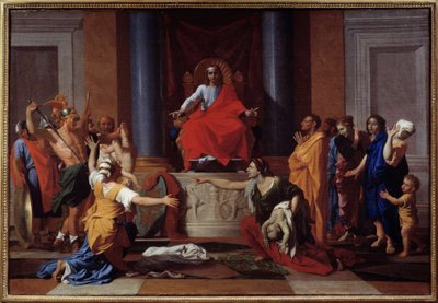 El juicio de Salomón de Nicolas Poussin