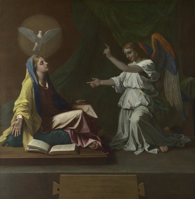La Anunciación, 1657 de Nicolas Poussin