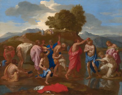 Die Taufe Christi de Nicolas Poussin