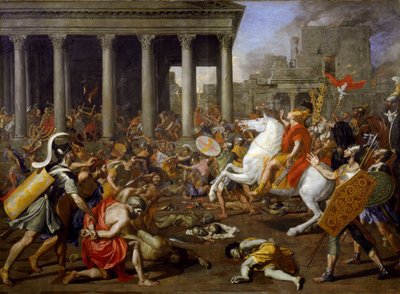 La destrucción de los templos de Jerusalén por Tito de Nicolas Poussin
