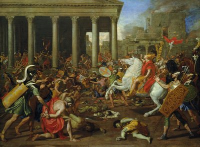 La destrucción de los templos de Jerusalén por Tito, c.1638/39 de Nicolas Poussin