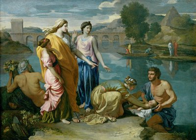 El hallazgo de Moisés de Nicolas Poussin