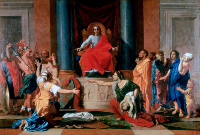 El juicio de Salomón, 1649 de Nicolas Poussin